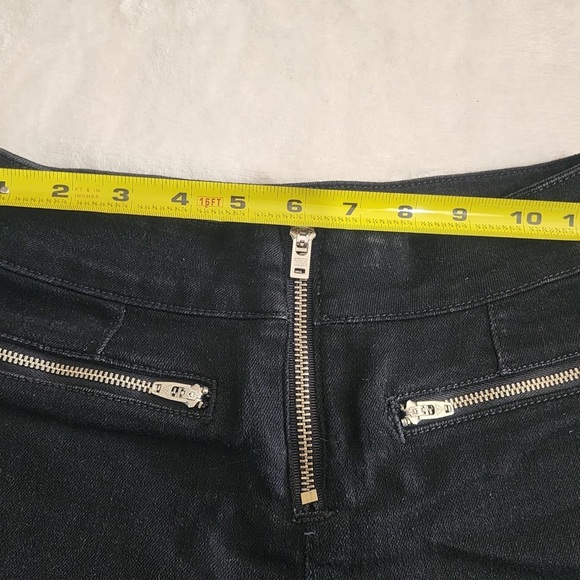 Guess Black High Waist Zippered Shorts - Picture 4 of 9